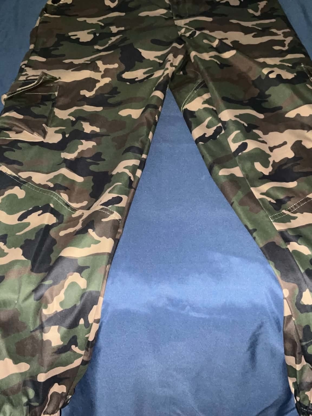 Men's Camouflage Cargo Pants - Green Camo Utility Style